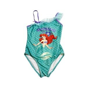 Disney The Little Mermaid Ariel‎ Mermaid at Heart 1 Piece Swimsuit size 7/8